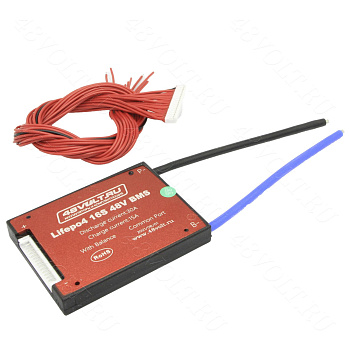 BMS LiFePO4 16S 48V 30A симметрия